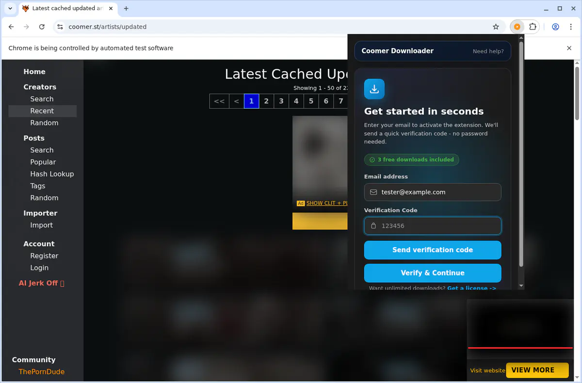 Coomer Video Downloader screenshot 5